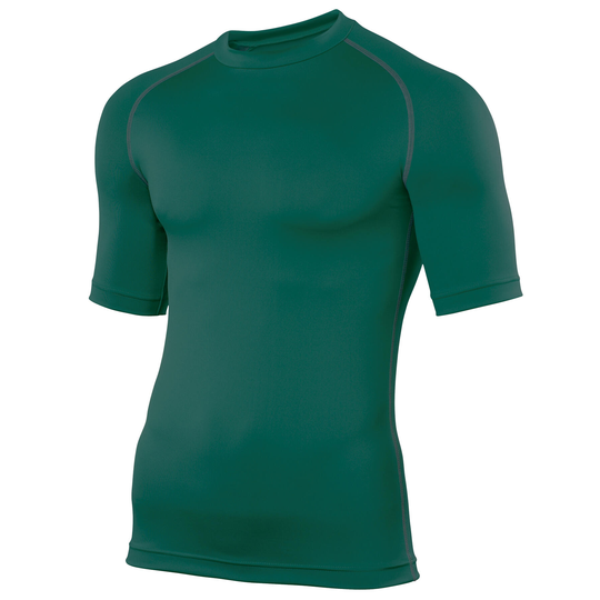 Mens Sports Base Layer Short Sleeve Tshirt (bottle Green)