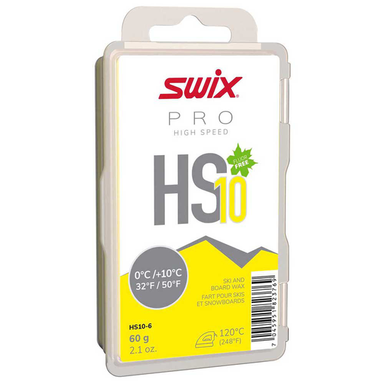 Swix Hs10 0ºc/+10ºc 60 G Board Wax Yellow,White