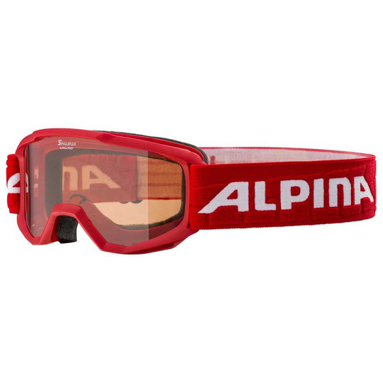 Alpina Piney Ski Goggles Red Orange/CAT2