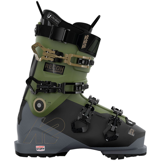 K2 Recon 120 Mv Alpine Ski Boots Green 26.5