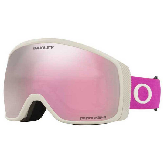 Oakley Flight Tracker M Prizm Snow Ski Goggles White,Pink Prizm Snow HI Pink/CAT2