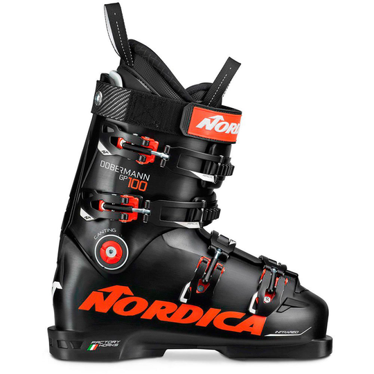 Nordica Dobermann Gp 100 Lc Alpine Ski Boots Black 22.5