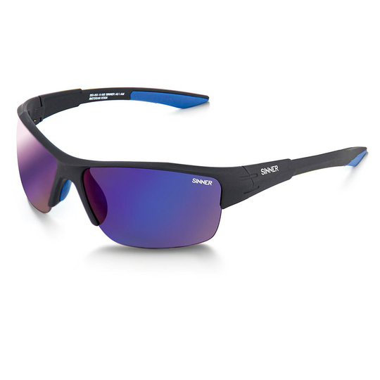 Sinner Reyes Cx Sunglasses Black Blue Mirror/Orn/Clear Cx/CAT3