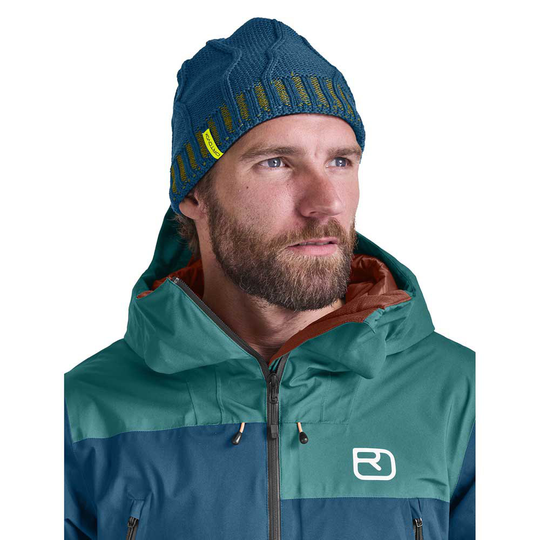 Ortovox Merino Tangram Knit Beanie Blue Man