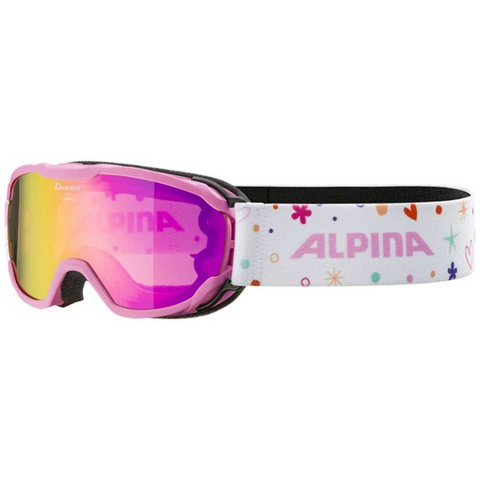 Alpina Pheos Hm Ski Goggles Junior White Pink/CAT2