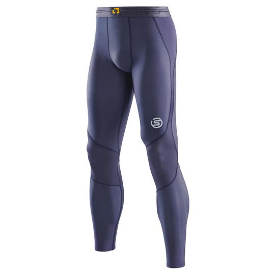 Skins Series-3 Mens Long Tights - Navy Blue
