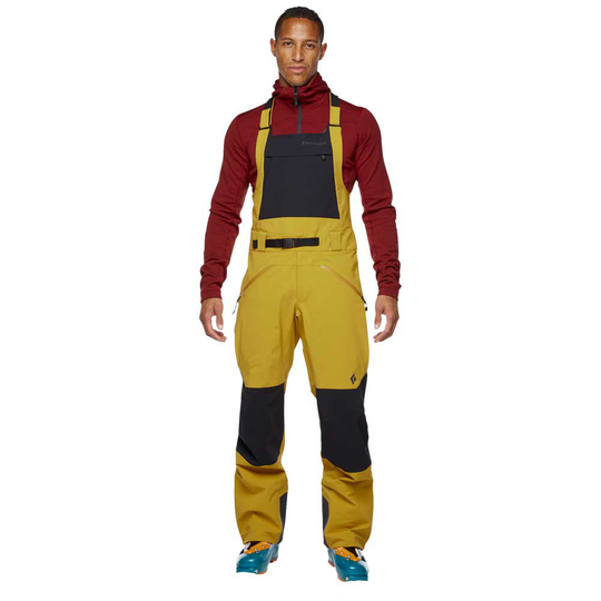Black Diamond Recon Stretch Bibs Pants Yellow S Man