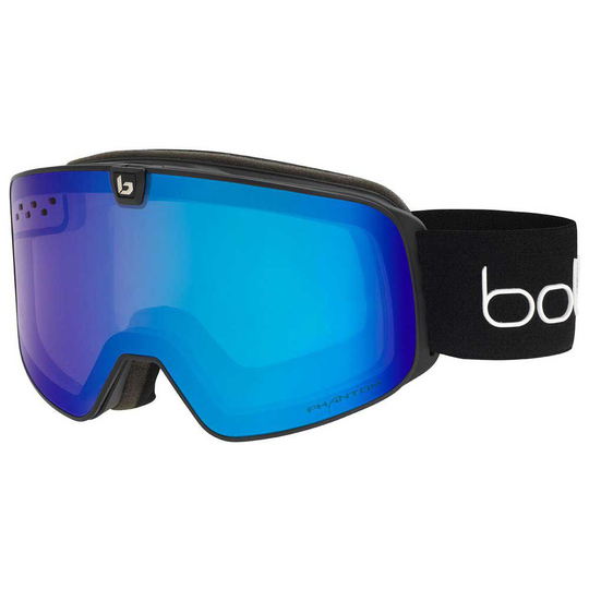 Bolle Nevada Neo Photochromic Polarized Ski Goggles Blue,Black Phantom+ Blue Semi-Polarized Photochromic/CAT1-3+Light Lemon/CAT0