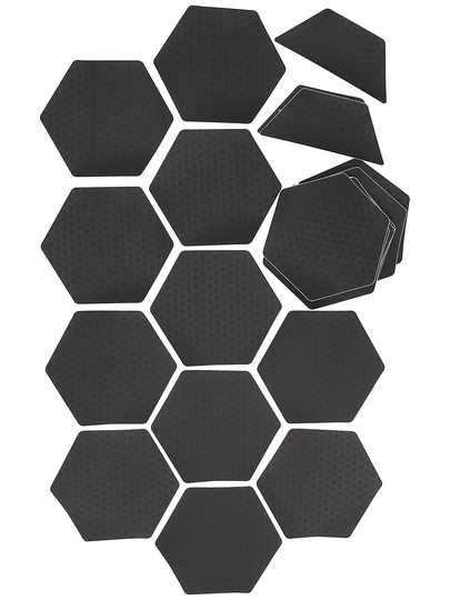 RS Pro Hexatraction Surf 20 Pieces Traction Pad black