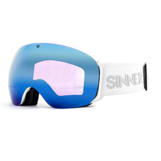 Sinner Avon Ski Goggles White Double Blue Sintrast+Dbl Orng Sintrast/ CAT3+CAT1