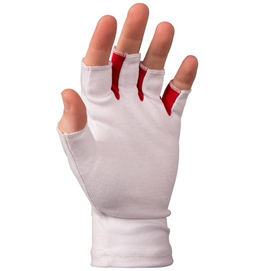 Pro Fingerless Gloves Inner, White