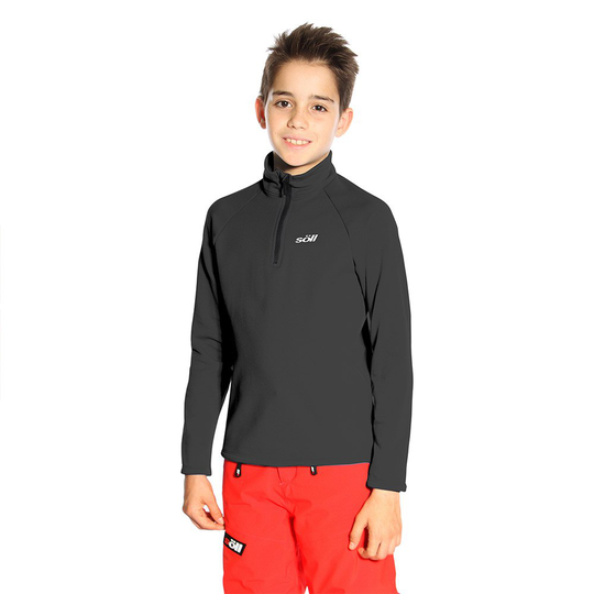 Soll Vertic Long Sleeve T-shirt Black 6 Years Boy