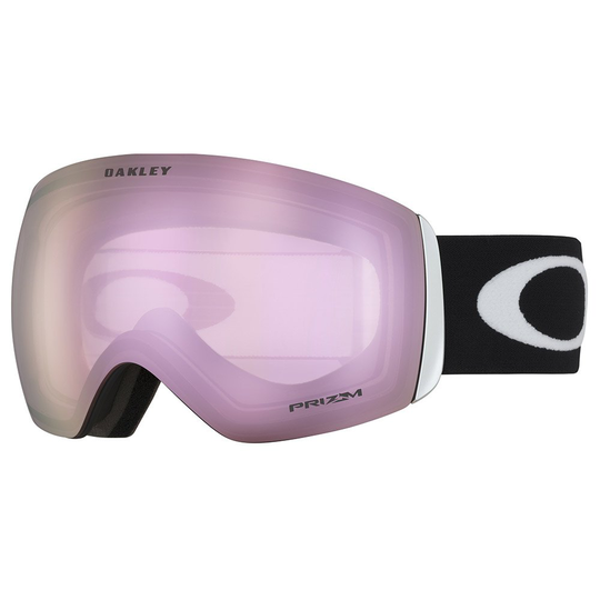 Oakley Flight Deck Prizm Ski Goggles White,Black Prizm Hi Pink Iridium/CAT3