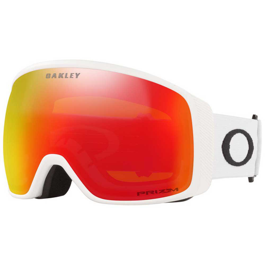 Oakley Flight Tracker Xl Prizm Snow Ski Goggles White Prizm Iridium Snow Torch/CAT3