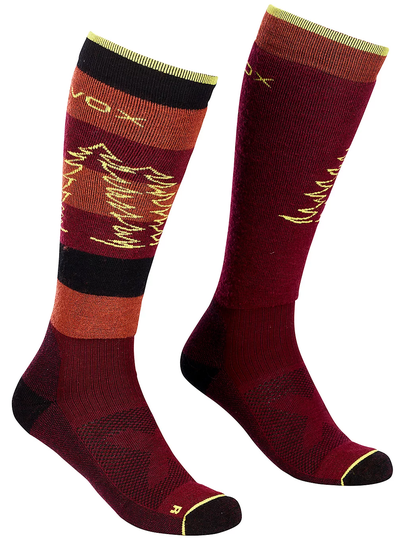Ortovox Free Ride Long Tech Socks dark wine