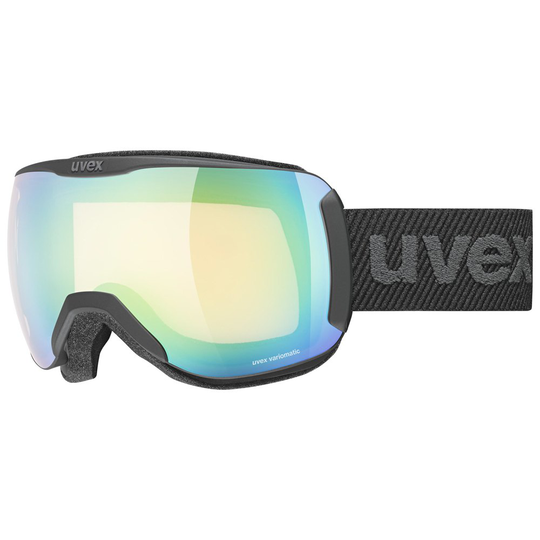 Uvex Downhill 2100 Variomatic Ski Goggles Black Mirror Green Variomatic Clear/CAT1-3
