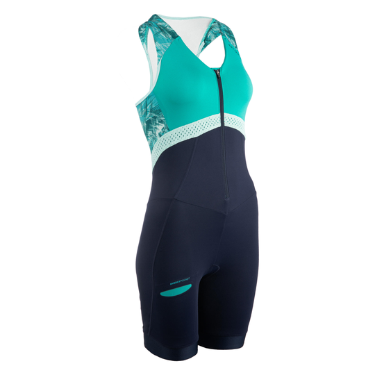 Sd Women's Short-distance Trisuit - Black/green