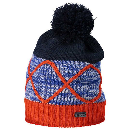 Cmp Knitted 5505021j Beanie Orange,Blue Boy