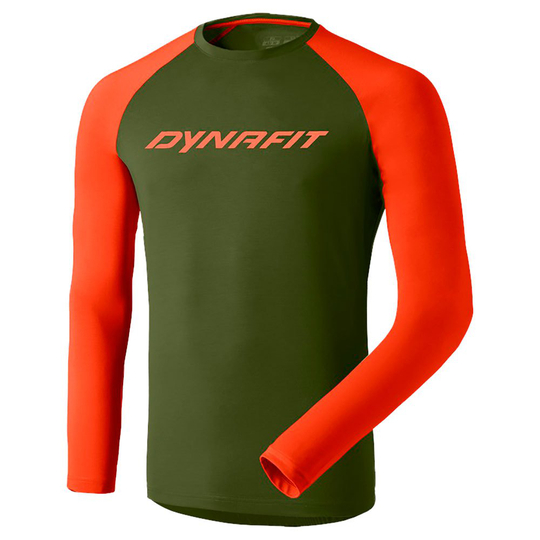 Dynafit 44401 Long Sleeve T-shirt Green,Orange S Man