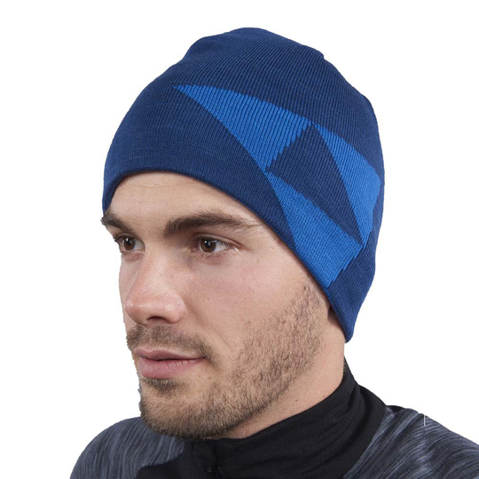 Fischer Logo Reversible Beanie Blue Man