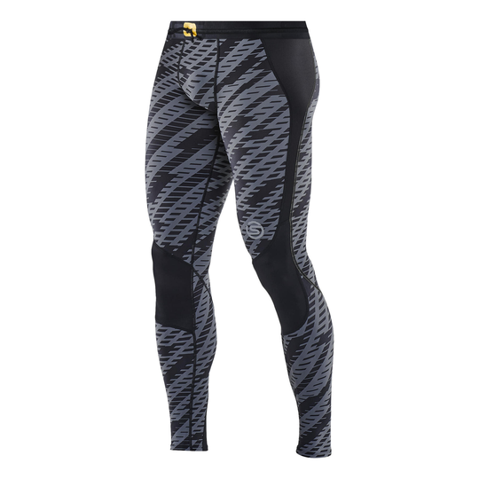 Skins Series-3 Mens Long Tights - Black Geo