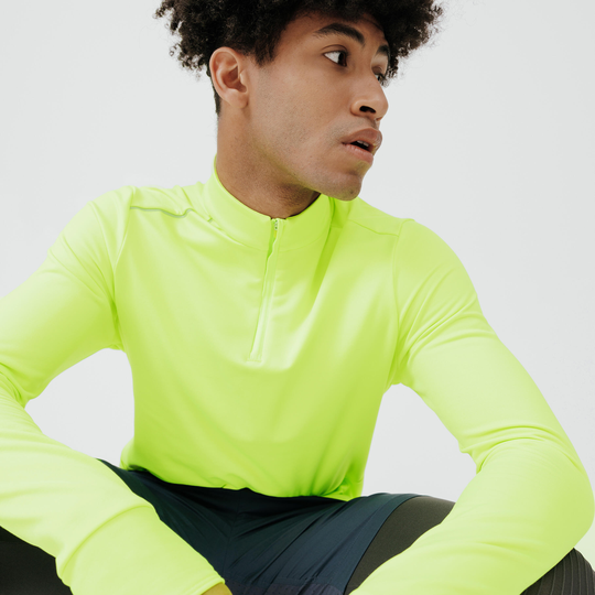 Men's Warm Long-sleeved High-visibility T-shirt - Warm Day Visibility