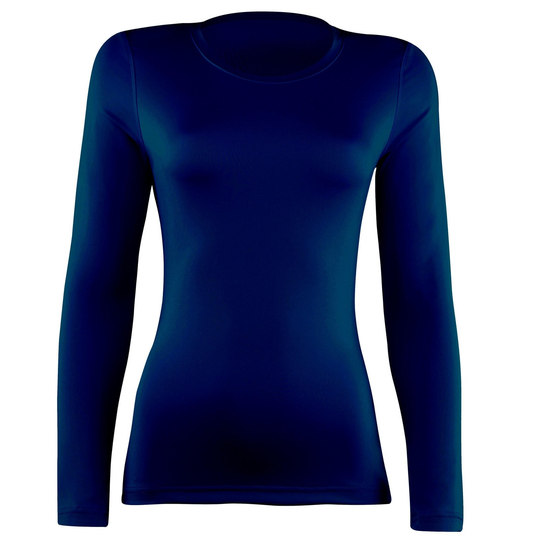 Womens/ladies Sports Baselayer Long Sleeve (navy)