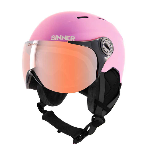 Sinner Typhoon Visor Woman Helmet Pink M / Red Mirror/CAT2