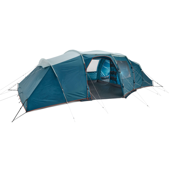 Camping Tent With Poles - Arpenaz 8.4 - 8 Person - 4 Bedrooms