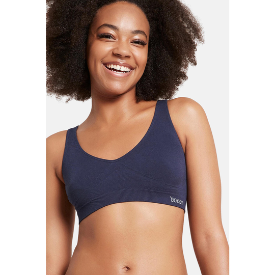 Boody Organic Bamboo 2-pack Shaper Bra Womens, Underwear Navy Blue