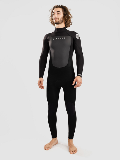 Rip Curl Omega 4/3 GB Back Zip Steamer Wetsuit black