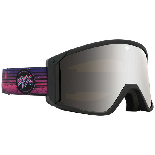 Spy Raider Ski Goggles Purple Silver Spectra Mirror/CAT2 + Persimmon/CAT1