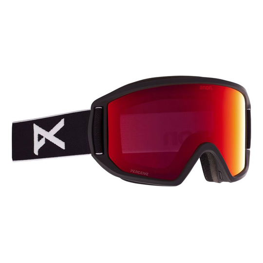 Anon Relapse+spare Lens Ski Goggles Black Perceive Sunny Red/CAT3+Amber/CAT1