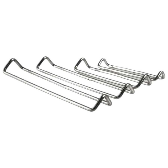 Pomoca Buckle 5 Pairs Different Sizes Silver