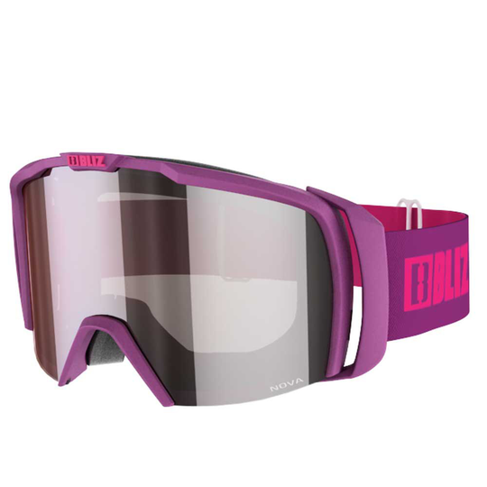 Bliz Nova Ski Goggles Pink Orange With Silver Mirror/CAT3