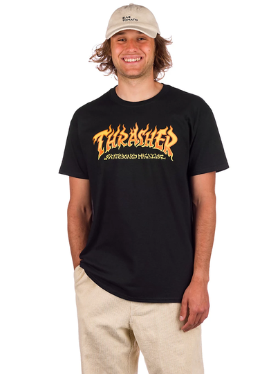 Thrasher Fire Logo T-Shirt black