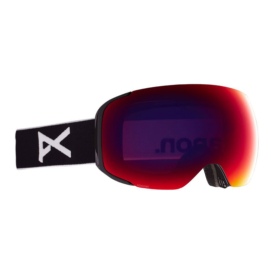 Anon M2 Mfi+spare Lens Ski Goggles Black Perceive Sunny Red/CAT3+Perceive Cloudy Burst/CAT1