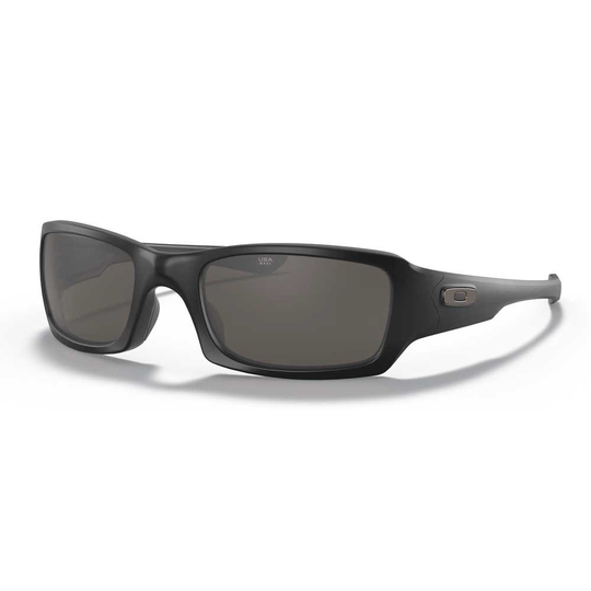 Oakley Fives Squared Sunglasses Black Warm Grey/CAT3