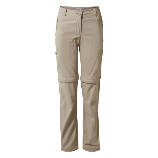 Womens/ladies Nosilife Pro Ii Convertible Trousers (mushroom)