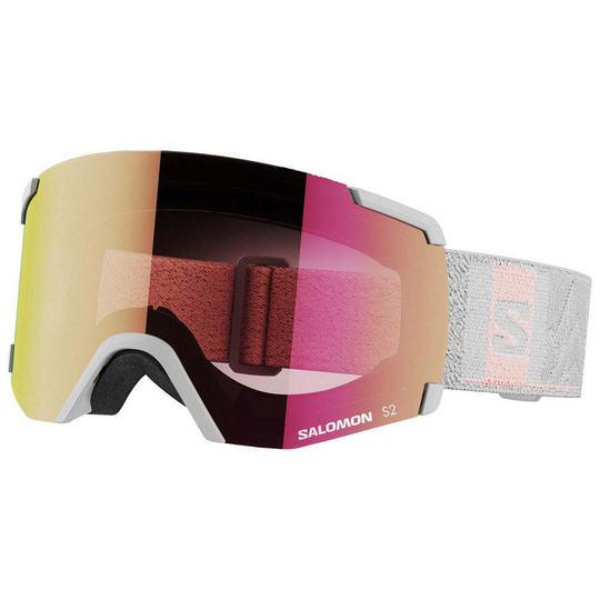 Salomon S/view Iron Qst Ski Goggles Grey Ruby/CAT 2