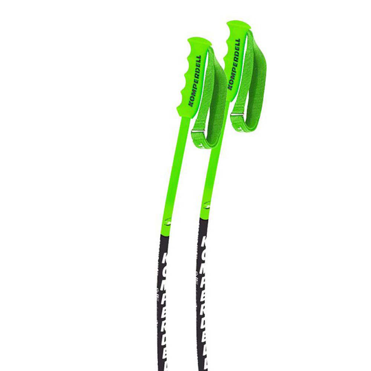 Komperdell Nationalteam Carbon Downhill Poles Green 130 cm