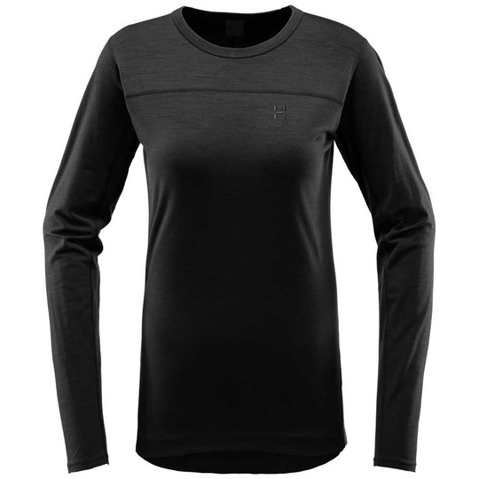 Haglofs Activesol Round Neck Long Sleeve T-shirt Black XL Woman