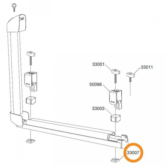 Thule Bolt 33007 Suitable For Front Loader Stop 322 Black M6