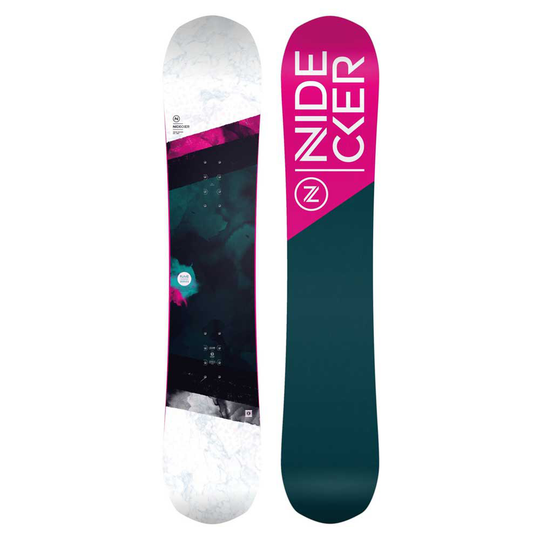 Nidecker Micron Flake Snowboard Grey,Pink 145W