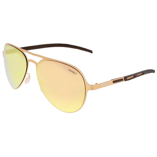 Sinner Gabriel Sunglasses Pink Brown Rose Gold Revo/CAT3