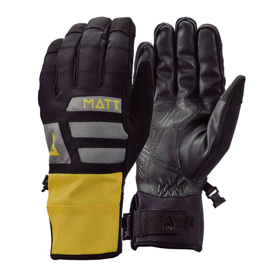 Matt Dom Skimo Tootex Gloves Black L Man