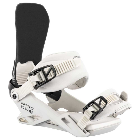 Nitro One Snowboard Bindings White M