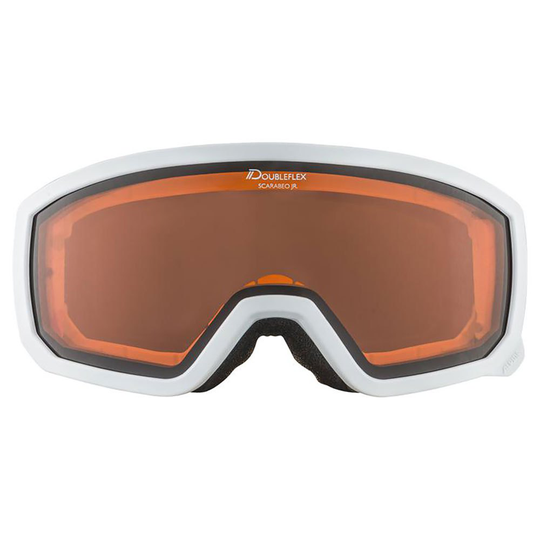 Alpina Scarabeo Ski Goggles Junior White Orange/CAT2