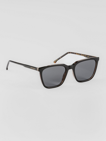 Komono Jay Black Tortoise Sunglasses solid smoke