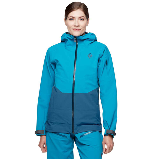 Black Diamond Recon Stretch Ski Shell Jacket Blue S Woman
